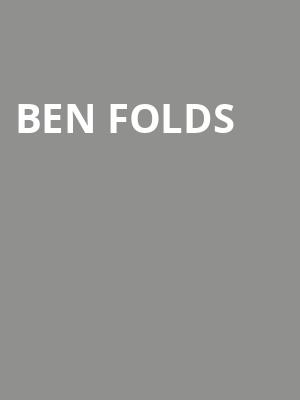 Ben Folds & A Piano at Barbican Hall